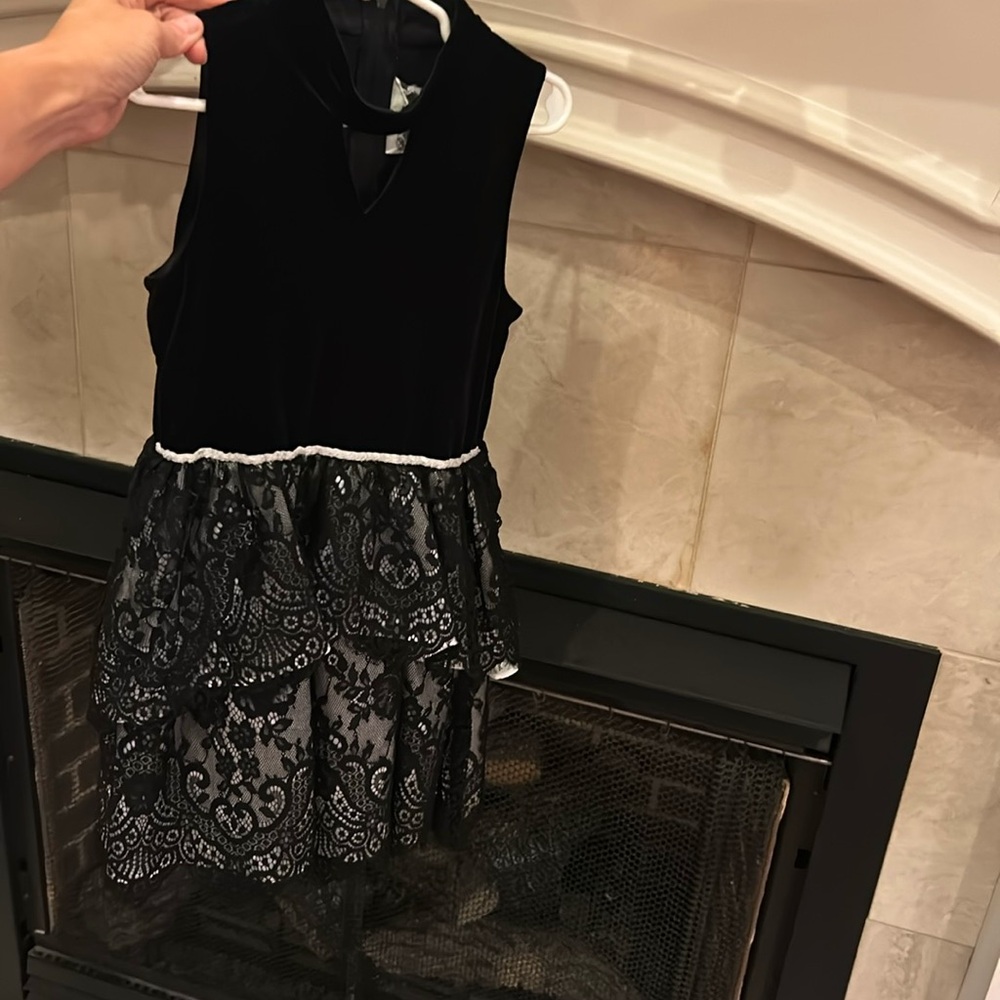 Rare Editions Velvet Dress